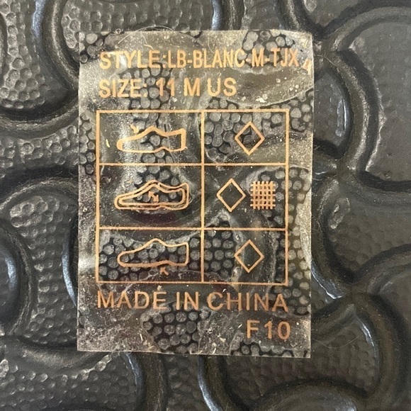 NWOT Lucky Brand blanc footbed sandals men’s size 11 adjustable straps - Picture 4 of 13